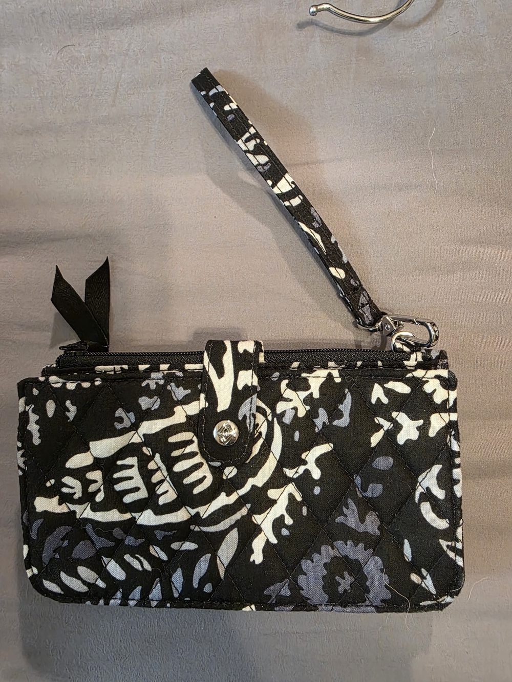 Vera Bradley Paisley Noir Wristlet Wallet